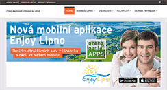 Desktop Screenshot of lipno-sternstein-hochficht.cz